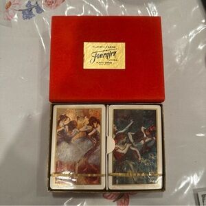 2  Vintage Fournier Spanish Playing Cards Ballerina Pictures sealed